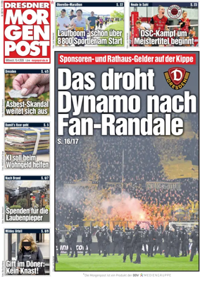 Cover of Dresdner Morgenpost