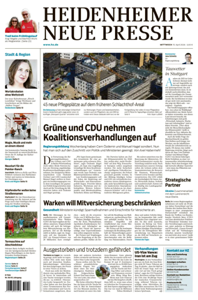 Cover of Heidenheimer Neue Presse