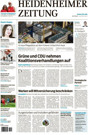 Cover of Heidenheimer Zeitung