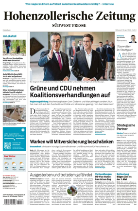 Cover of Hohenzollerische Zeitung