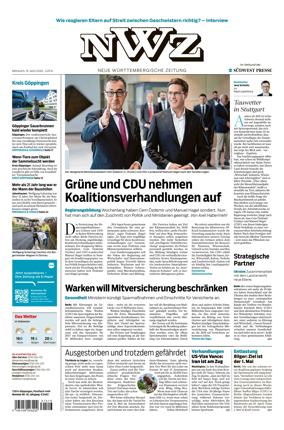 Cover of NWZ – Neue Wurttembergische Zeitung