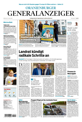 Cover of Oranienburger Generalanzeiger