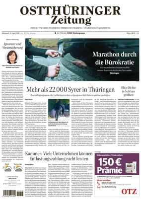 Cover of Ostthuringer Zeitung (Greiz)