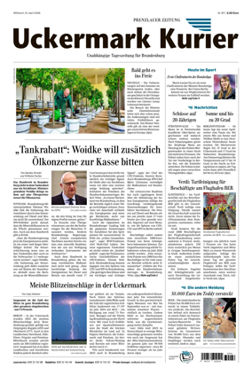 Cover of Prenzlauer Zeitung