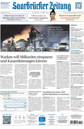 Cover of Saarbruecker Zeitung