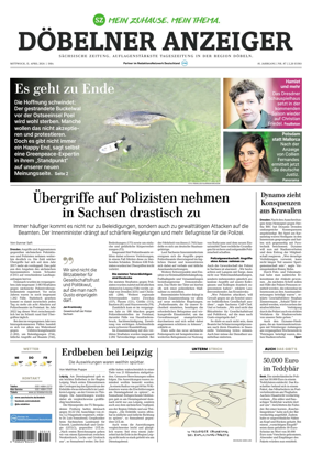 Cover of Sachsische Zeitung (Dobeln)
