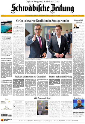 Cover of Schwabische Zeitung (Bad Saulgau)
