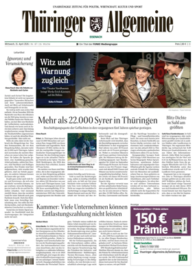 Cover of Thuringer Allgemeine (Eisenach)