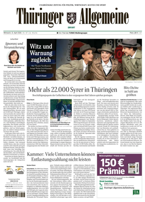 Cover of Thuringer Allgemeine (Erfurt)
