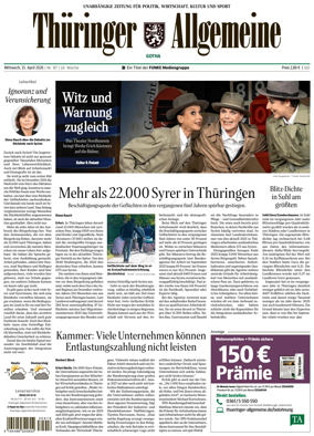 Cover of Thuringer Allgemeine (Gotha)