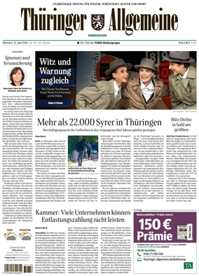 Cover of Thuringer Allgemeine (Nordhausen)