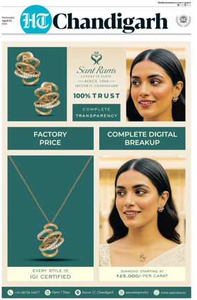 Cover of Hindustan Times (Chandigarh) - Live