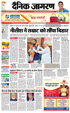 Cover of Dainik Jagran - Ranchi