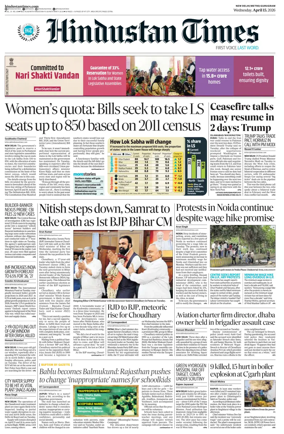 Cover of Hindustan Times (Gurgaon)