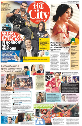 Cover of Hindustan Times (Lucknow) - Live