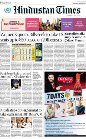 Cover of Hindustan Times (Patiala)