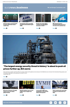 Cover of Euronews Business