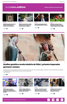 Cover of Euronews Culture and Sport (Portuguese)