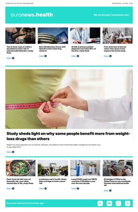Cover of Euronews Health (English) Compiled Edition