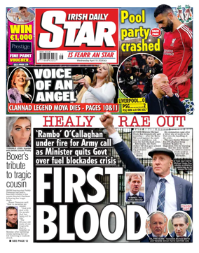 Cover of Irish Daily Star