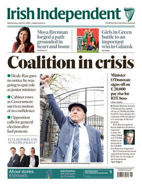Cover of Irish Independent