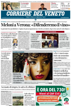 Cover of Corriere del Veneto (Treviso e Belluno)