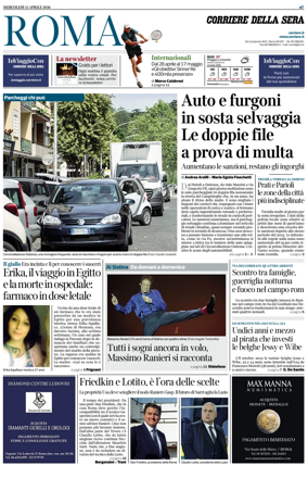 Cover of Corriere della Sera (Roma)