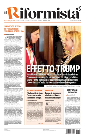 Cover of Il Riformista (Italy)