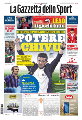 Cover of La Gazzetta dello Sport - Roma