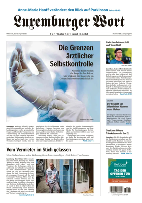 Cover of Luxemburger Wort