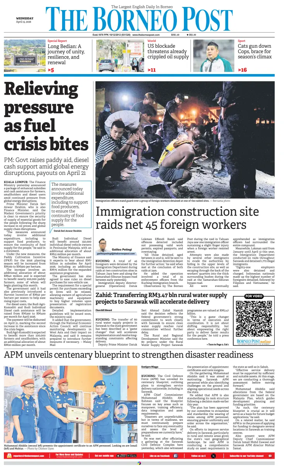 Cover of The Borneo Post (Sarawak)