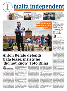 Cover of Malta Independent