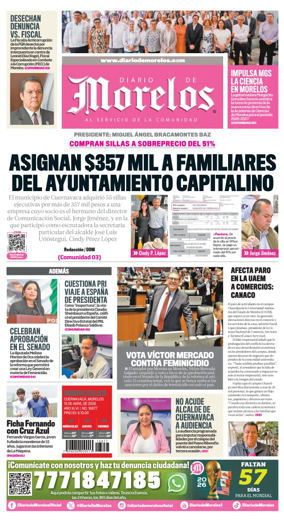 Cover of Diario de Morelos