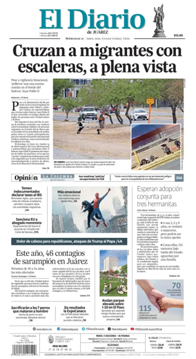 Cover of El Diario de Juarez