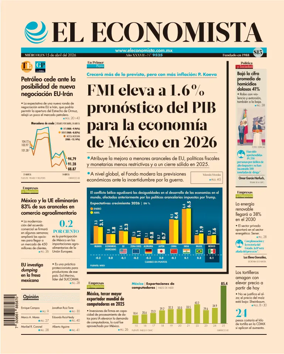 Cover of El Economista (Mexico)