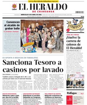Cover of El Heraldo de Chihuahua