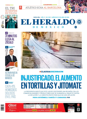 Cover of El Heraldo de Mexico