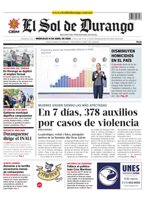 Cover of El Sol de Durango
