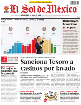 Cover of El Sol de Mexico
