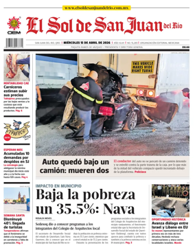 Cover of El Sol de San Juan del Rio