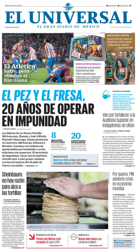 Cover of El Universal
