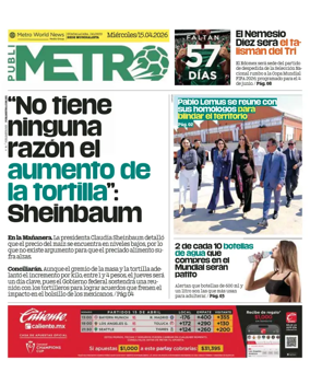 Cover of Publimetro Guadalajara