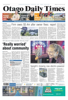 Cover of Otago Daily Times