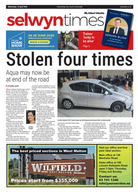 Cover of Selwyn Times