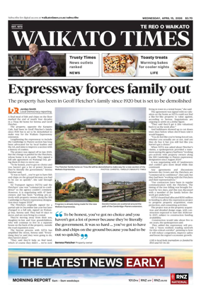 Cover of Waikato Times