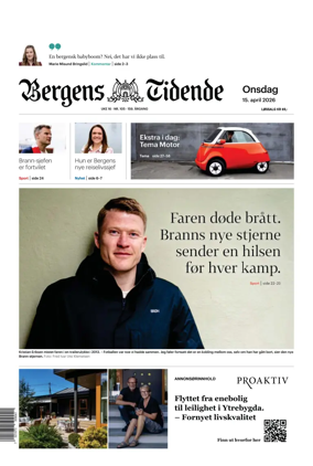 Cover of Bergens Tidende