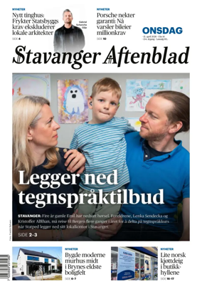 Cover of Stavanger Aftenblad