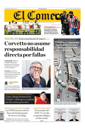 Cover of Diario El Comercio