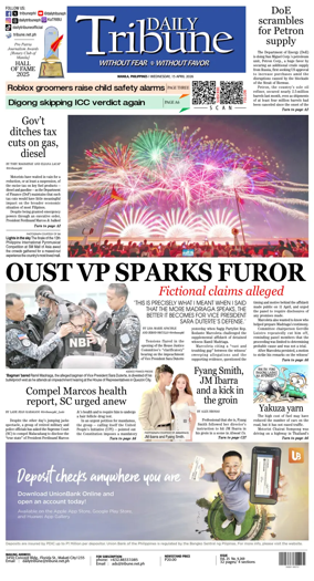Cover of Daily Tribune (Philippines)