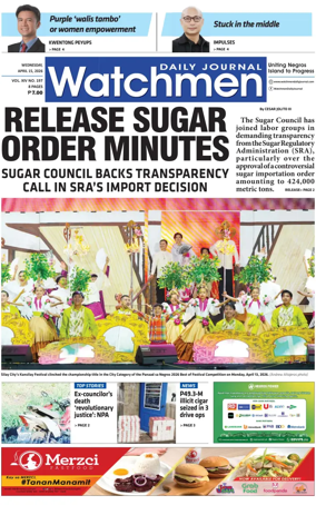 Cover of Watchmen Daily Journal